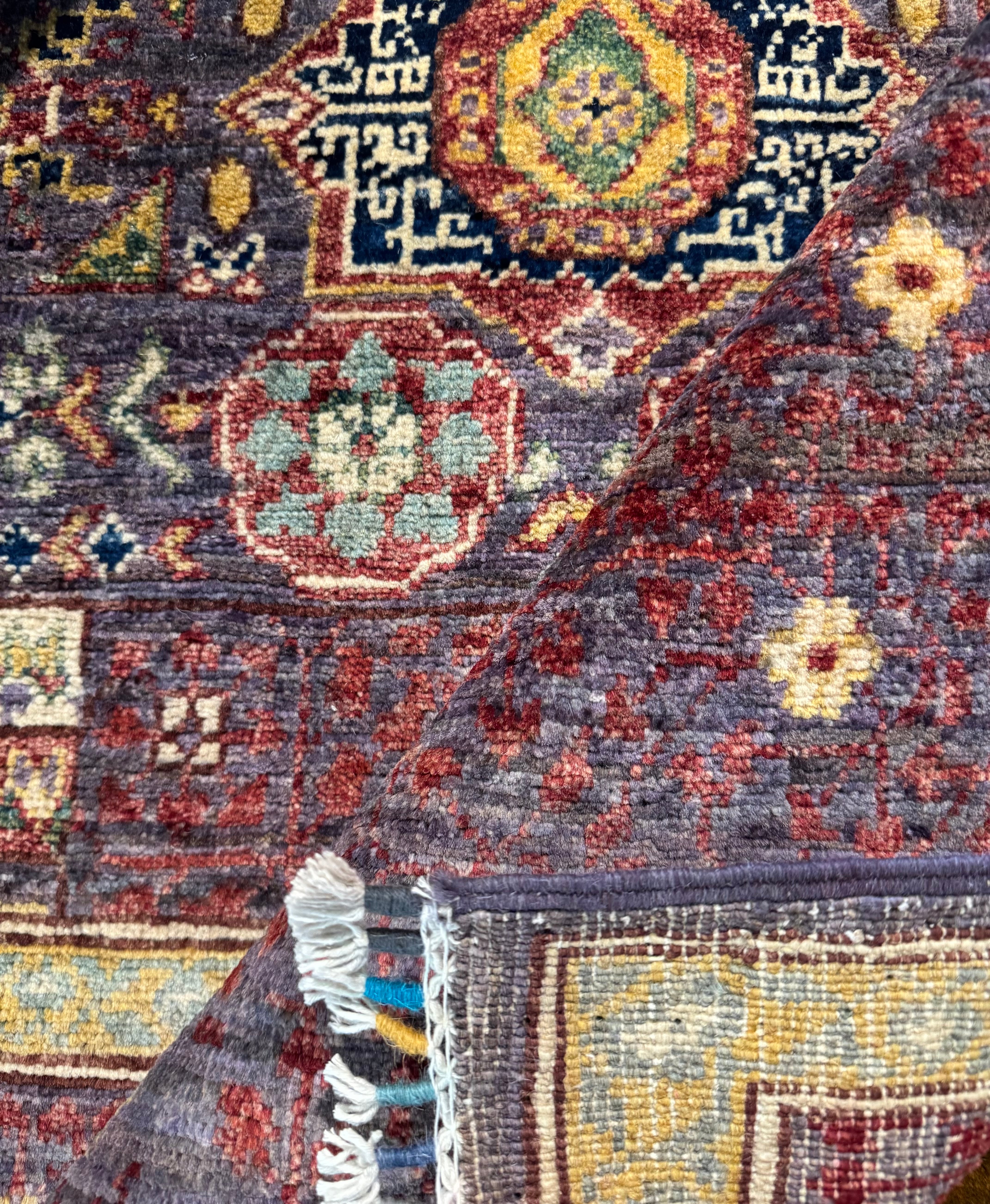 Cassidy Laudano 6.6x9.4 Purple Afghani Chobi