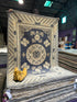 Valerie Wisk 4.8x6.7 Blue Hand-Knotted Oushak