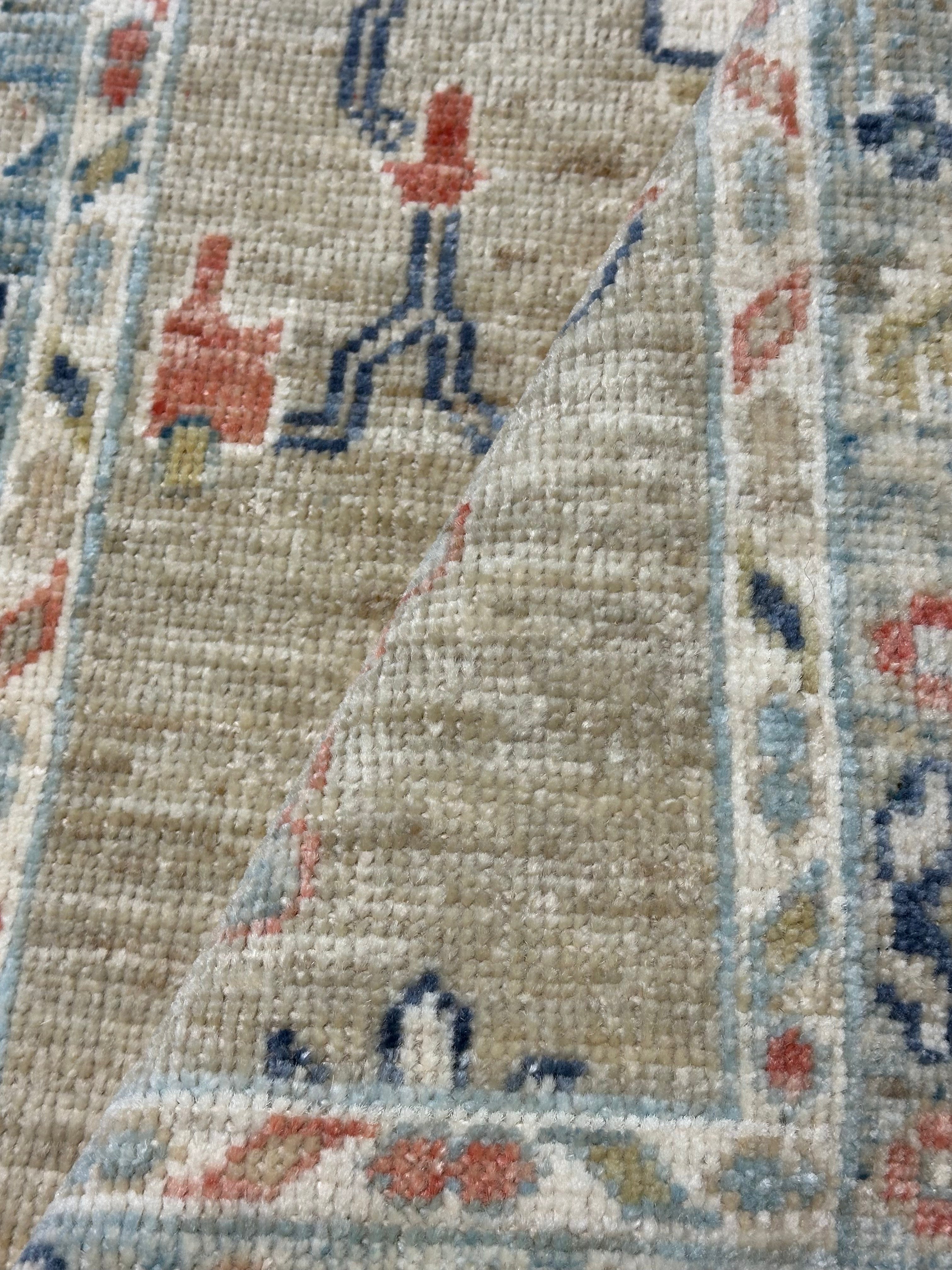 Tessa Janes 2x3 Colorful Whitewashed Hand-Knotted Oushak