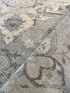Sarah Bernhardt 9x12 Silver and Grey Hand-Tufted Kashan Rug