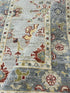 Sugar-Daisy Torrens 2.8x4 Blue Whitewashed Hand-Knotted Oushak