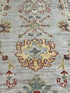 Sugar-Daisy Torrens 2.8x4 Blue Whitewashed Hand-Knotted Oushak