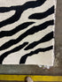 Joe Exotic 8.6x13 Hand-Tufted White & Black Zebra Print