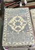 Trina Corkum 2x3 Blue Hand-Knotted Oushak