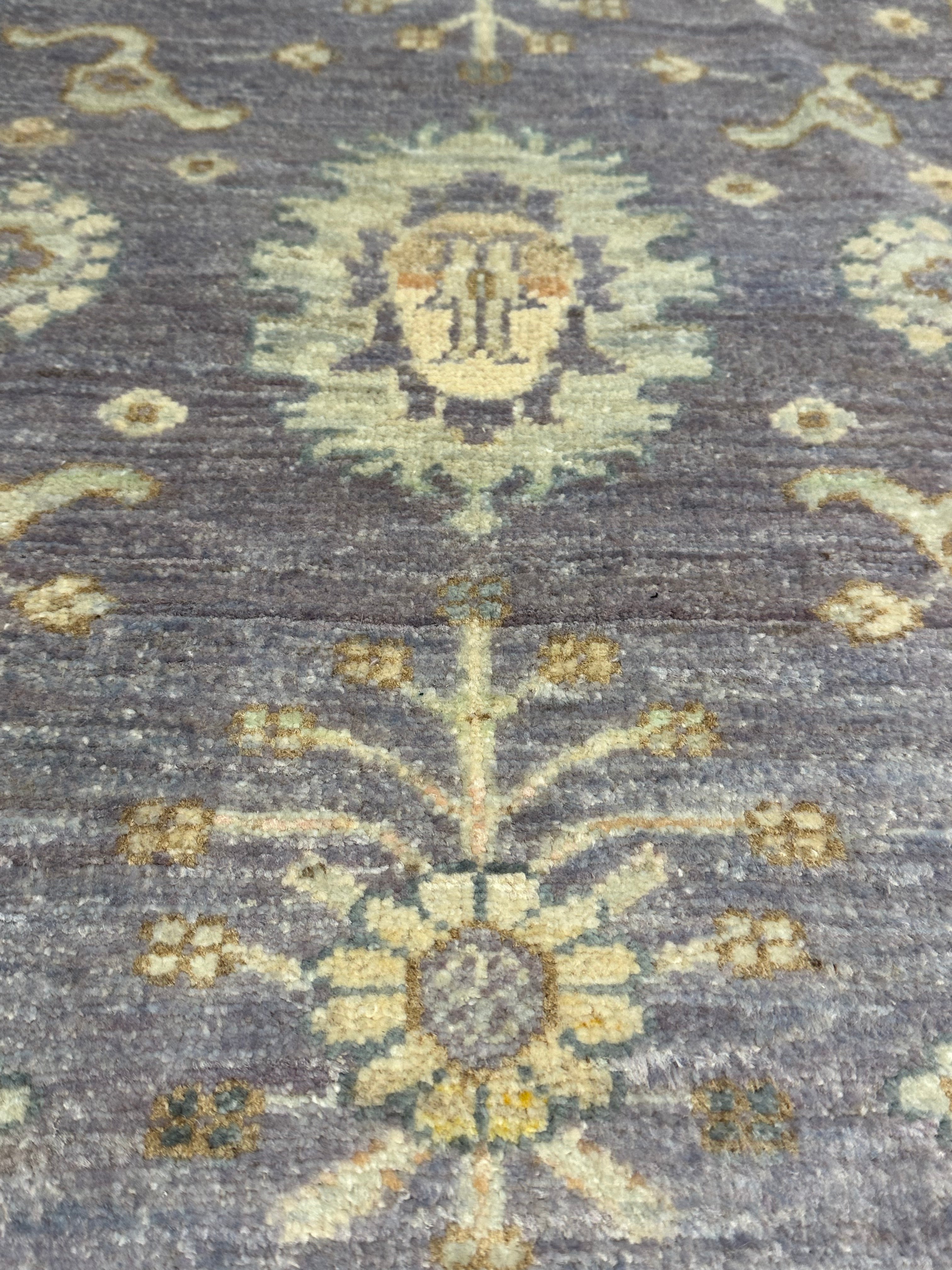 Daphne Stephen 2x3 Purple Hand-Knotted Oushak