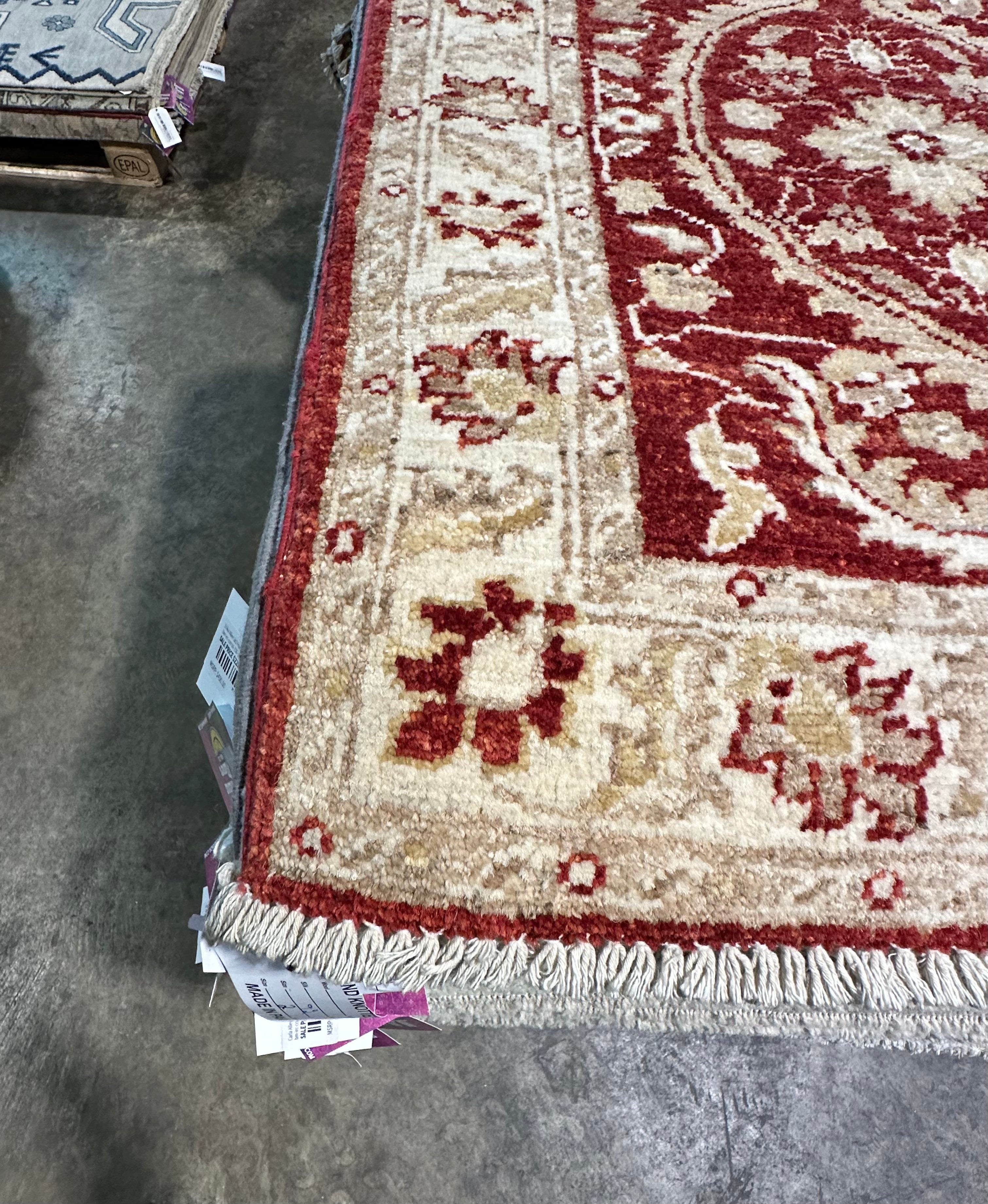 Kelly Rex 2x3 Red Hand-Knotted Oushak