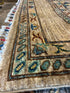 Denna Altshuler 6.8x9.8 Tan Hand-Knotted Whitewashed Oushak