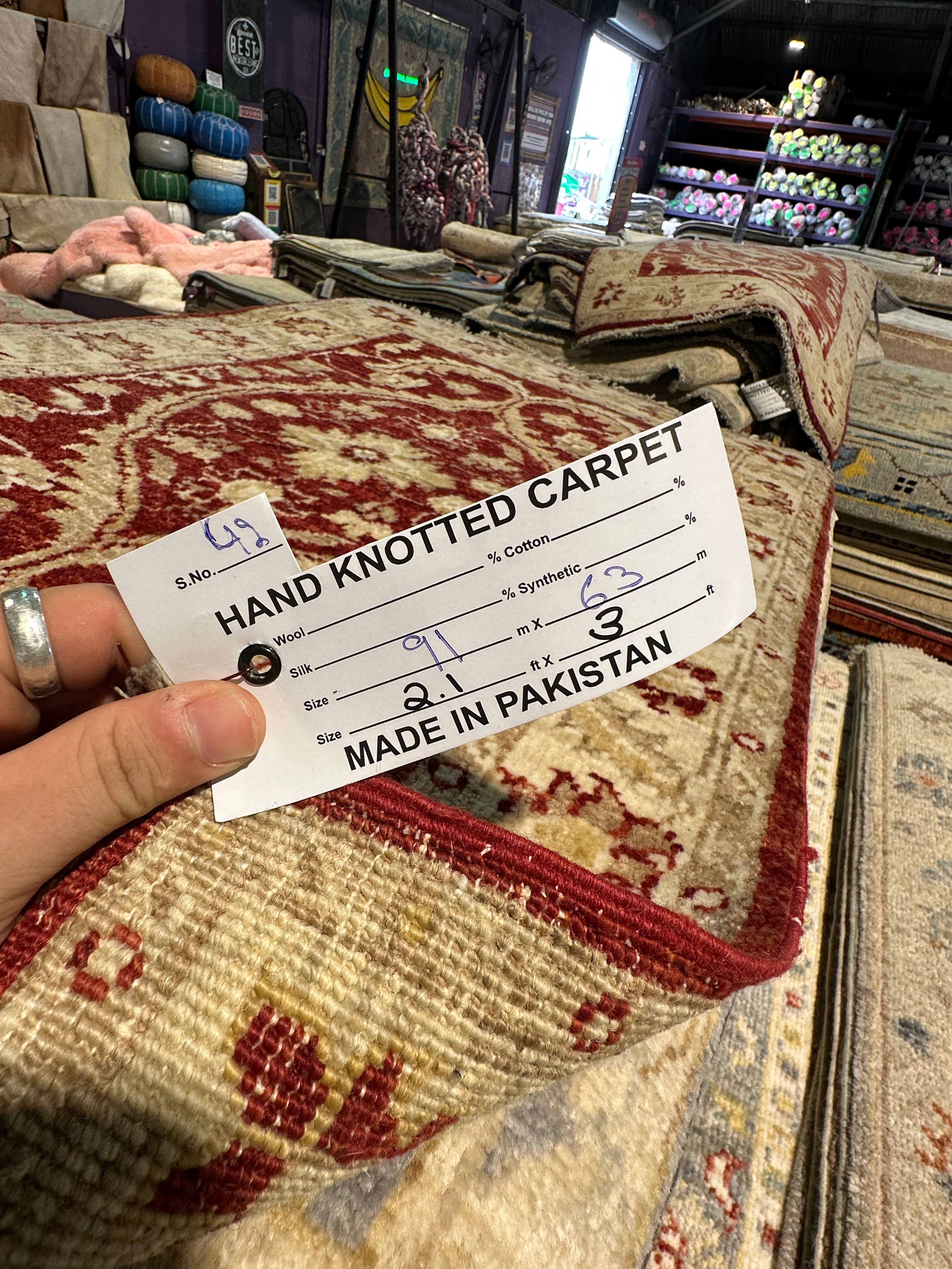 Kelly Rex 2x3 Red Hand-Knotted Oushak