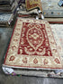 Phoebe Rex 2.1x3 Red Hand-Knotted Oushak