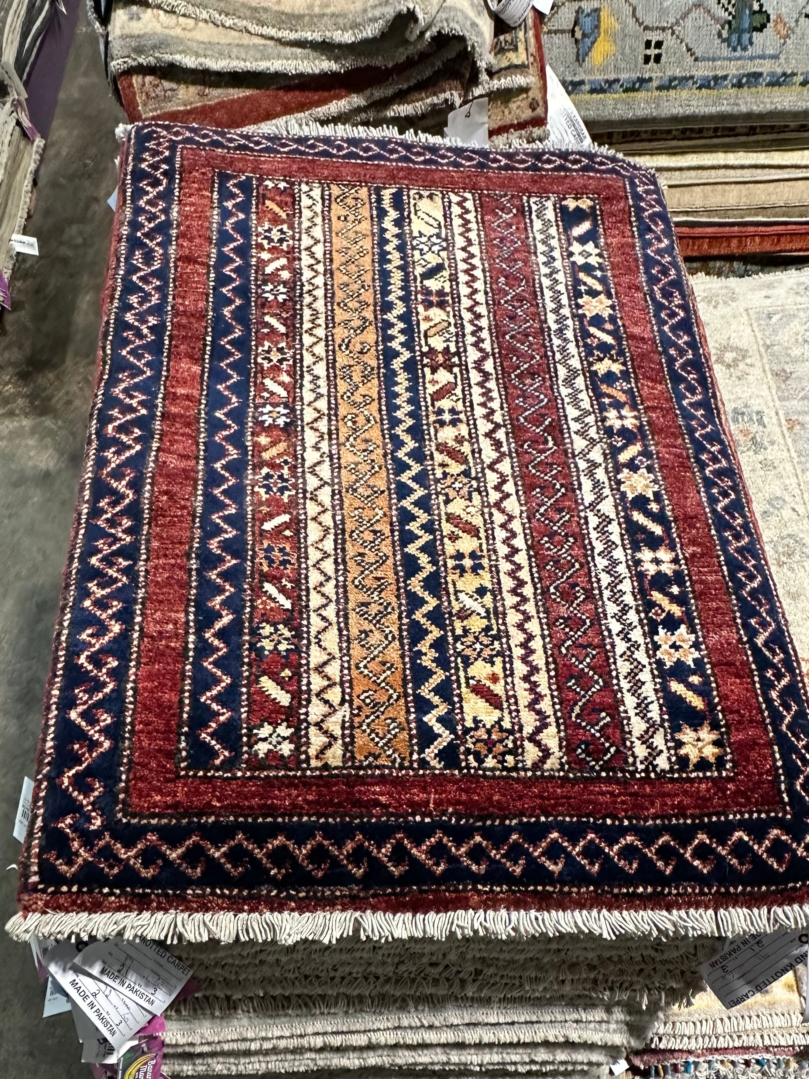Avery Konrad 2x3 COLOR Whitewashed Hand-Knotted Oushak