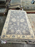 Stephane Gaudet 2x3 Blue Whitewashed Hand-Knotted Oushak