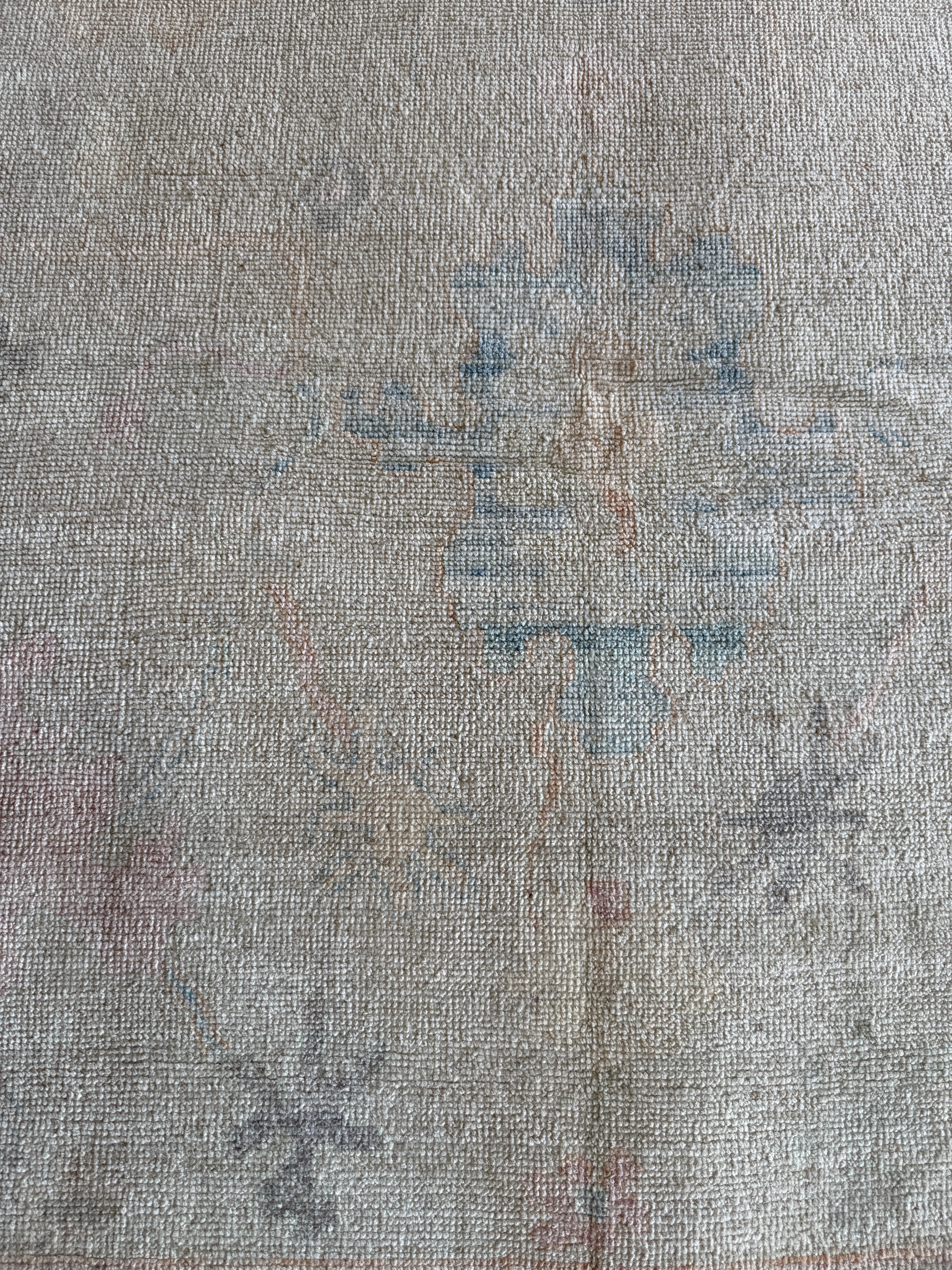 Joy 9.2x11.10 Light Green Hand-Knotted Whitewashed Oushak