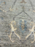Stephanie Clervi 2x3 Blue Whitewashed Hand-Knotted Oushak