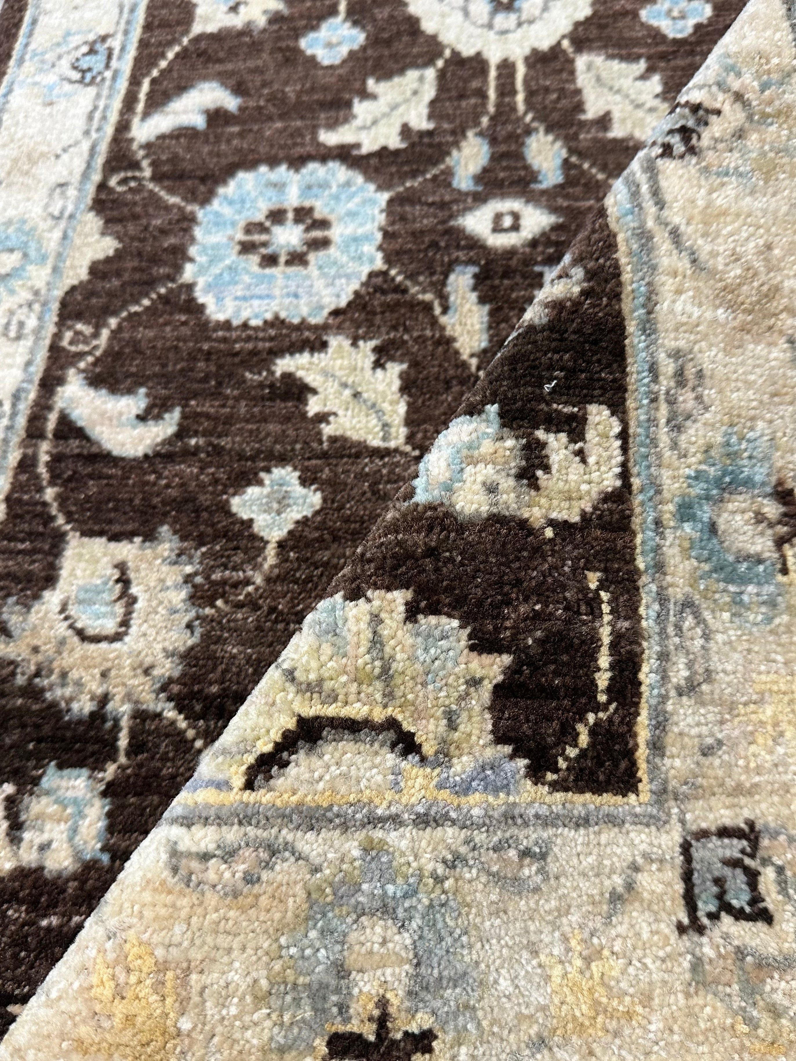 Genevieve Steele 1.11x3.1 COLOR Hand-Knotted Oushak