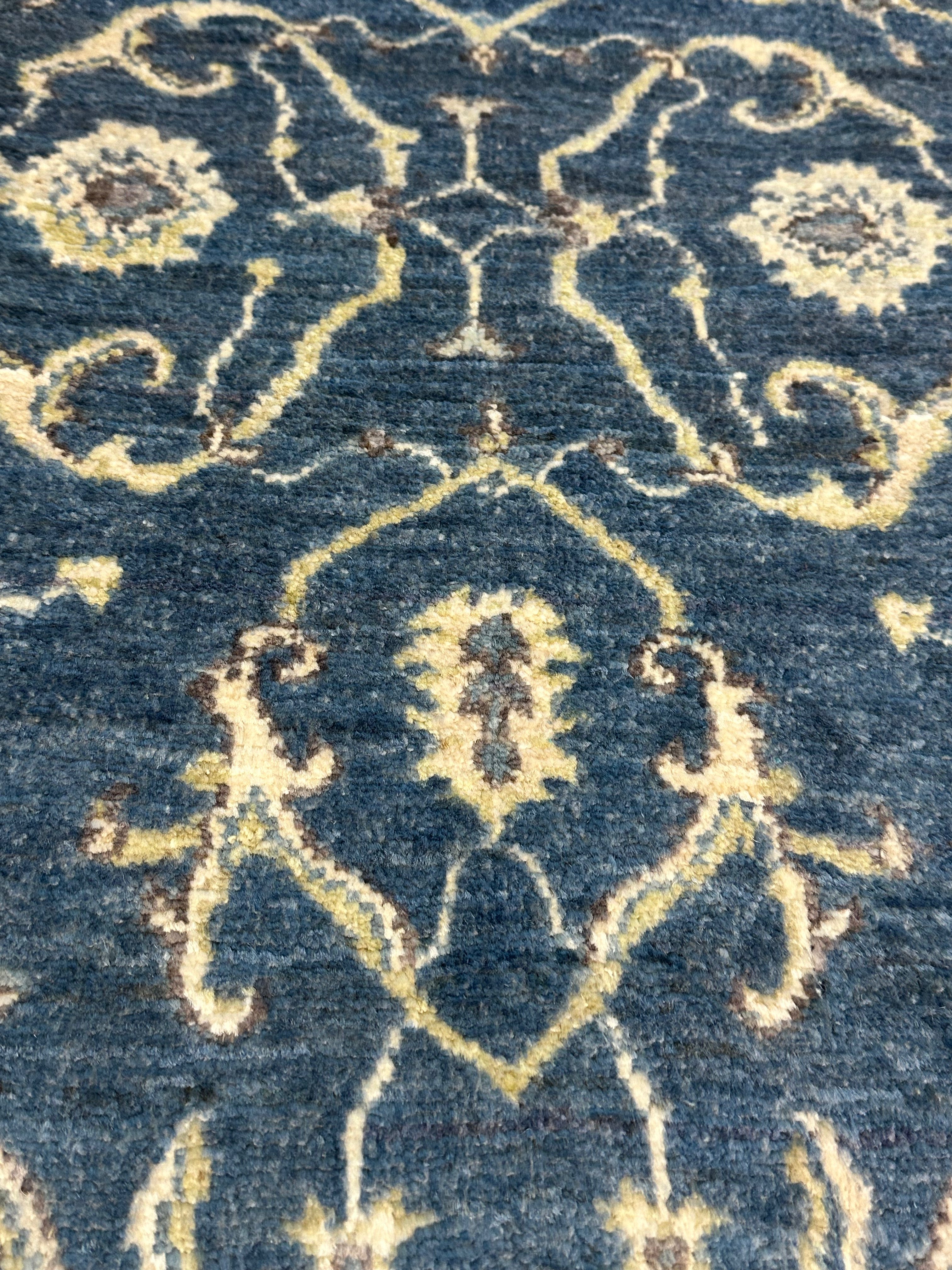Gina Kurt 2x3 Blue Hand-Knotted Oushak