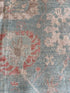 Molly Mc'Cohen 8.10x11.11 Blue Hand-Knotted Whitewashed Oushak