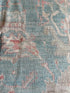 Molly Mc'Cohen 8.10x11.11 Blue Hand-Knotted Whitewashed Oushak