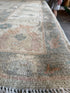 Christy 9.2x11.11 Blue Hand-Knotted Whitewashed Oushak