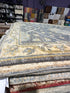 Ann Doyle 1.11x.2.11 Blue Whitewashed Hand-Knotted Oushak