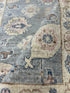Lee Surrette 1.11x3.1 Blue Whitewashed Hand-Knotted Oushak