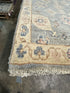 Lee Surrette 1.11x3.1 Blue Whitewashed Hand-Knotted Oushak