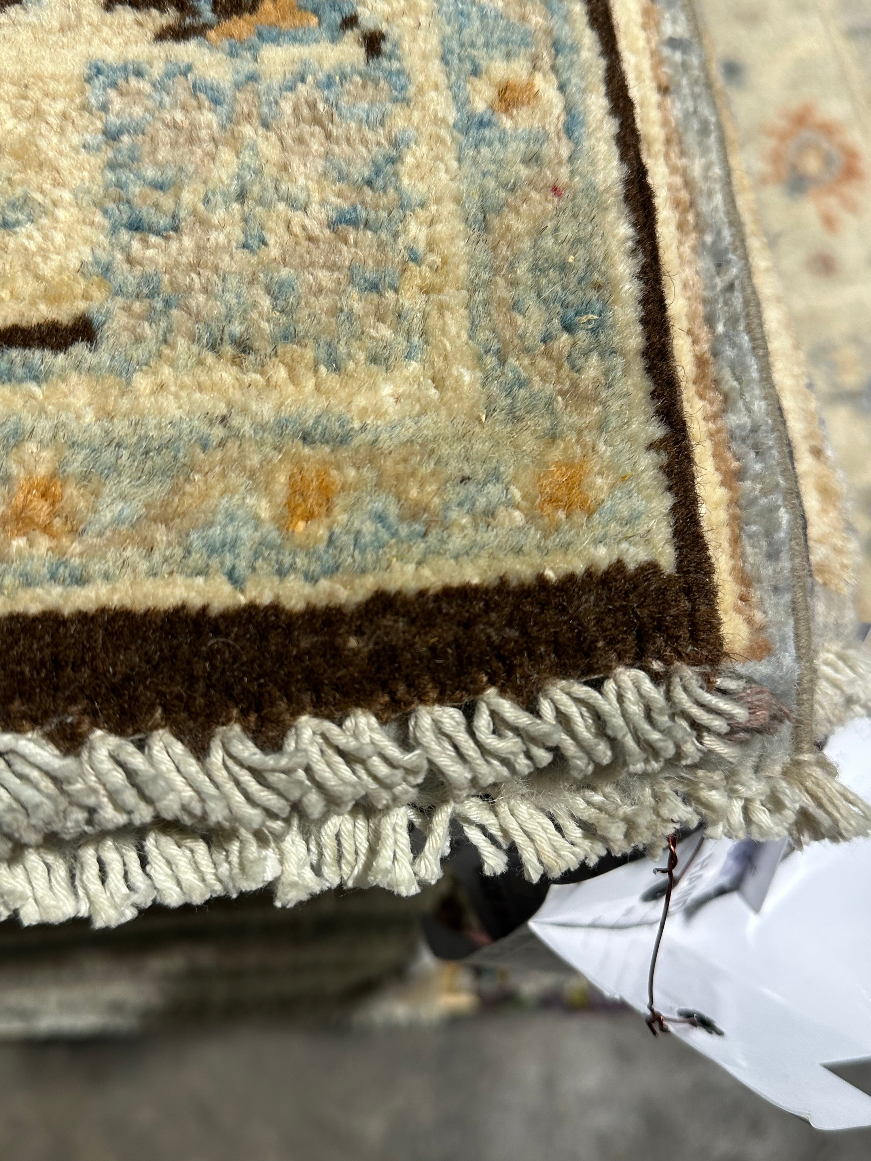 Abby Stevens 1.10x3 Brown Hand-Knotted Oushak