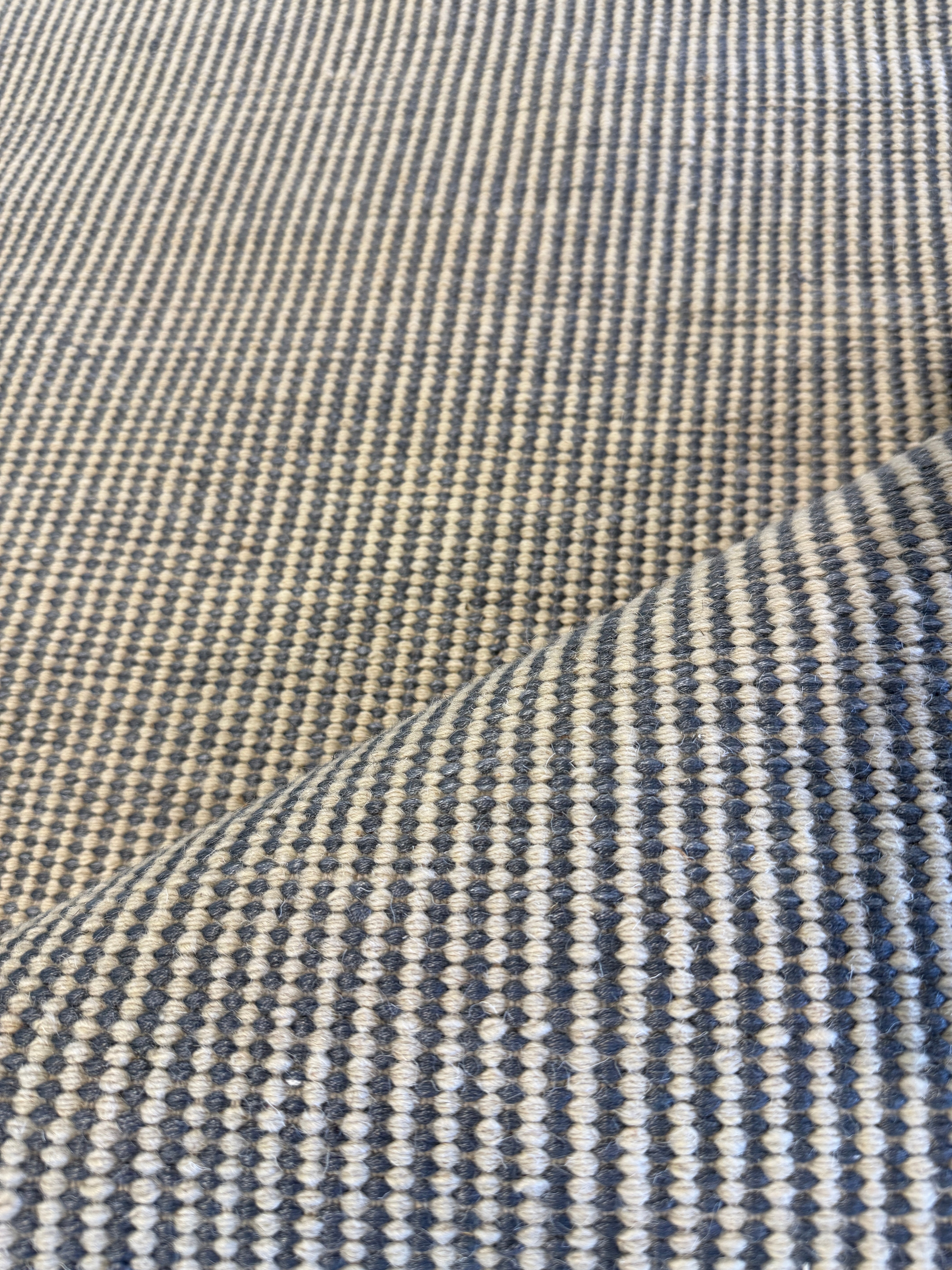 Alton 5.3x7.6 Grey Handwoven Durrie