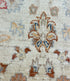 Pegah Ghafoori 1.11x3.2 Red and Cream Hand-Knotted Oushak Rug
