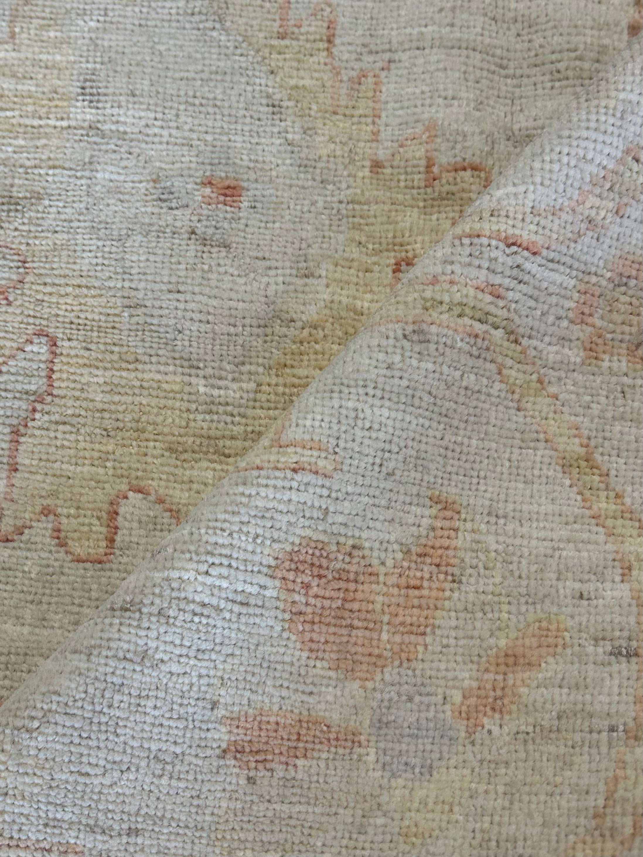 Sophia Doyle 8.3x10.1 Light Blue Whitewashed Hand-Knotted Oushak