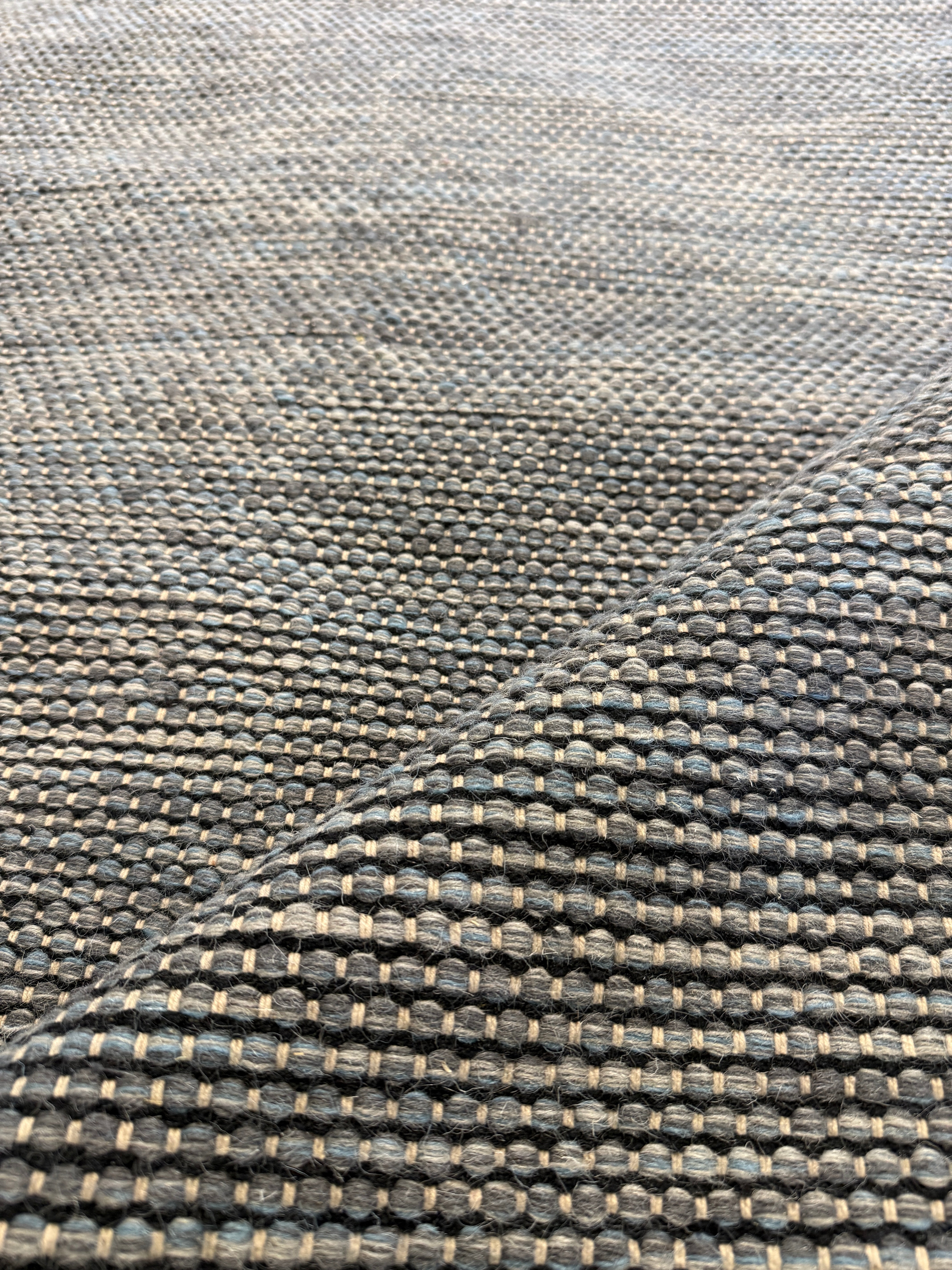 Joey Kirt 5.7x7.5 Blue Handwoven Durrie