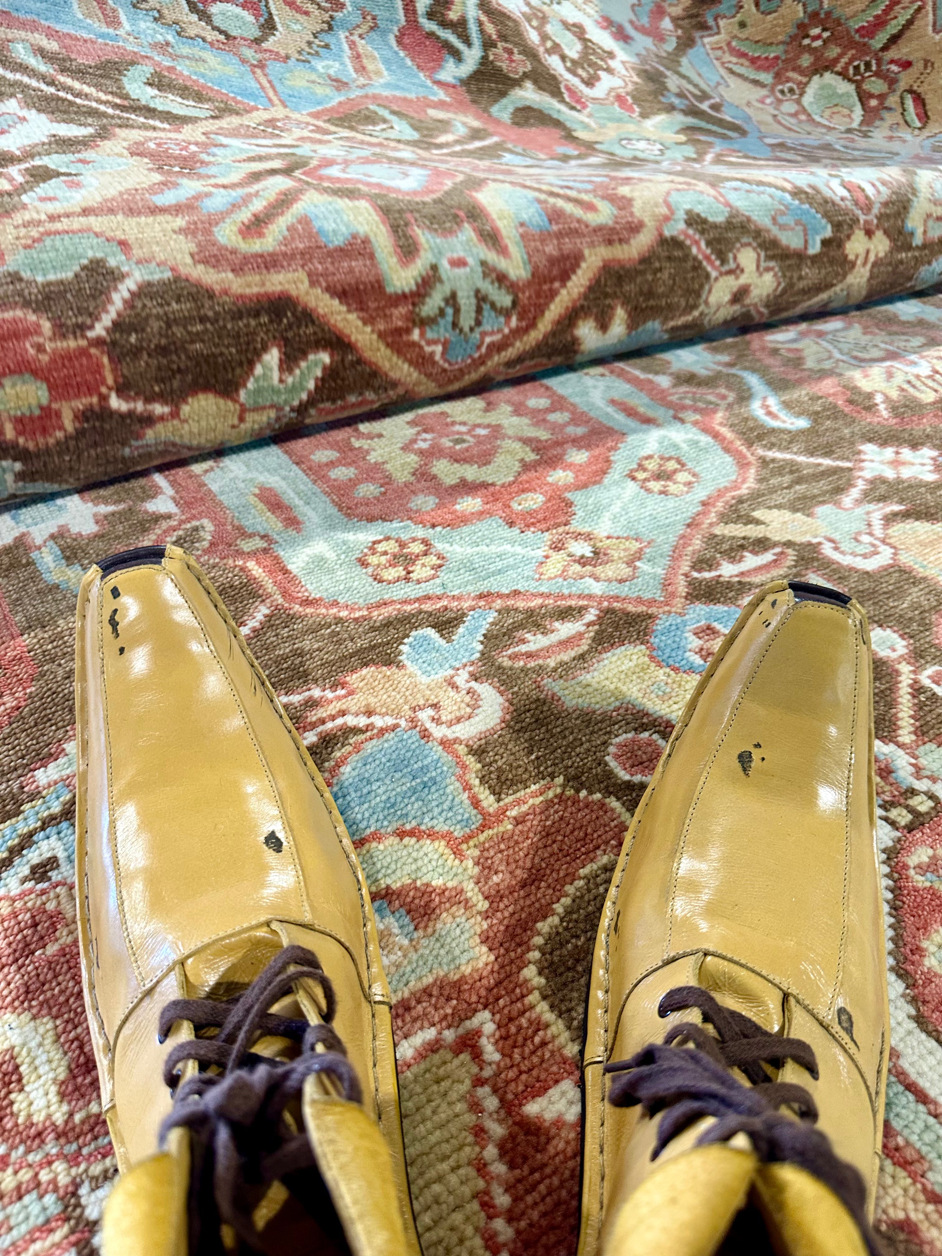 Gretchen Rossi 7.3x8.9 Hand-Knotted Rust Oushak