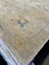 Laura Bernice 8.2x9.9 Cream Whitewashed Hand-Knotted Oushak