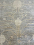 Paula Feener 8.6x10.3 Blue Whitewashed Hand-Knotted Oushak