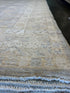Paula Feener 8.6x10.3 Blue Whitewashed Hand-Knotted Oushak