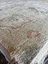 Samantha Seehorn 8.10x12.1 Light Green Hand-Knotted Whitewashed Oushak