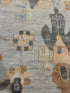 Jennifer Kydd 9.8x14.10 Blue Whitewashed Hand-Knotted Oushak