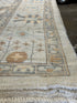 Jennifer Kydd 9.8x14.10 Blue Whitewashed Hand-Knotted Oushak
