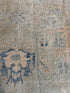Jeannie Van Der Hooven 8.9x12.1 Blue Hand-Knotted Whitewashed Oushak