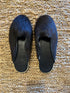 Cowhide Black Shoe Slipper