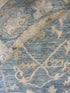 Marlene Campbell 8x8 Round Blue Whitewashed Hand-Knotted Oushak