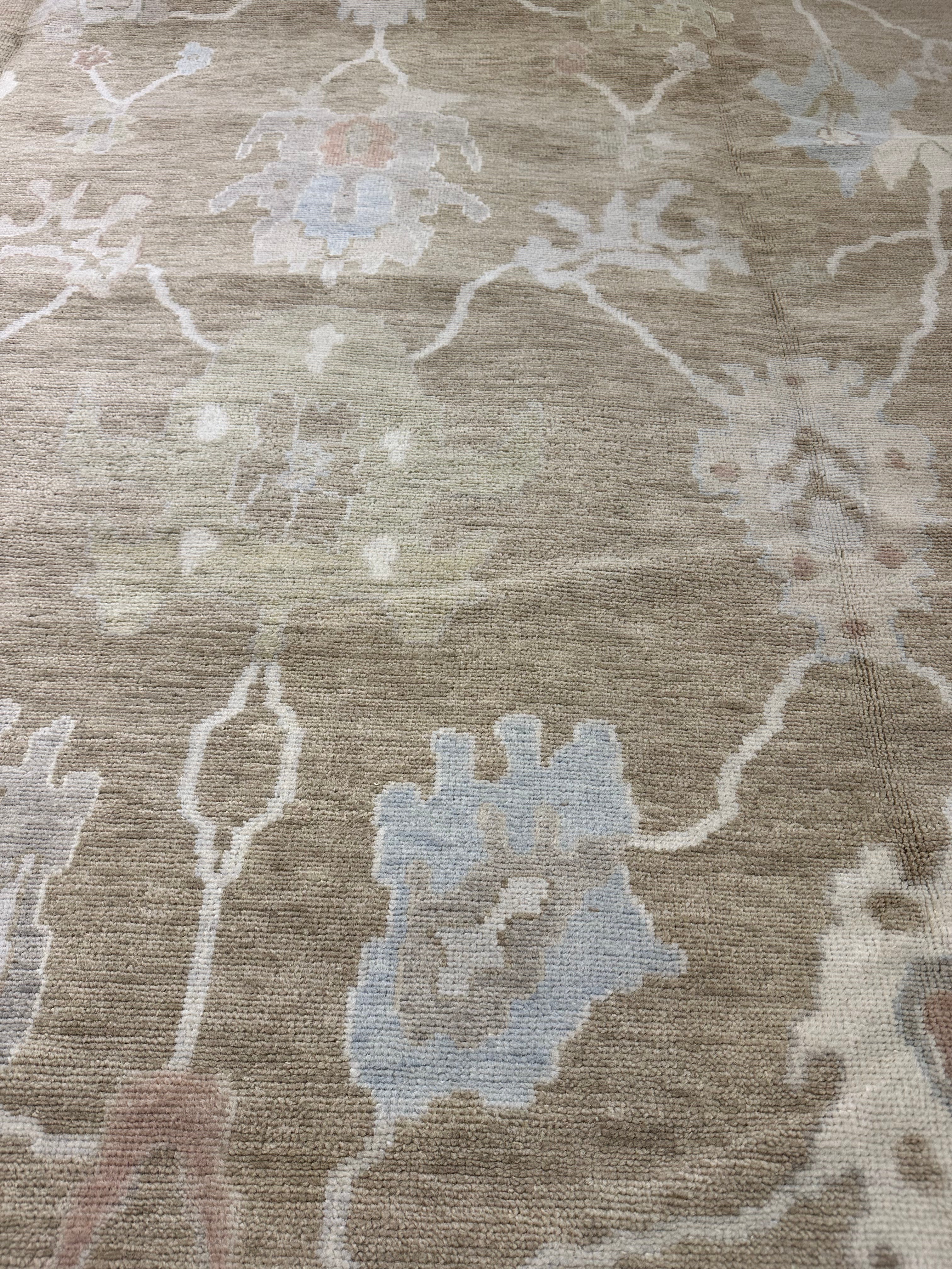 Abigail Lagossy 10x14 Brown Hand-Knotted Rug