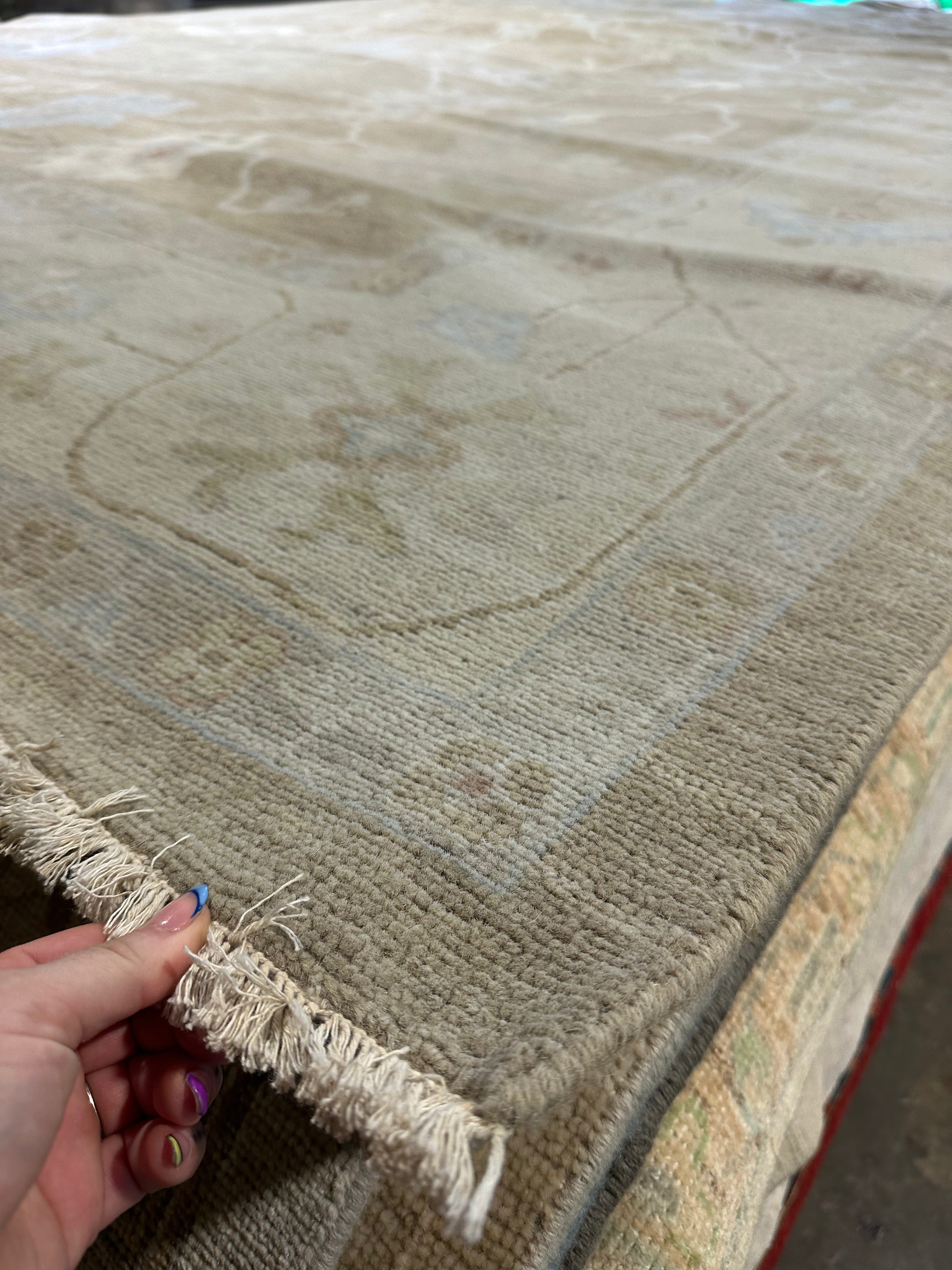 Abigail Lagossy 10x14 Brown Hand-Knotted Rug