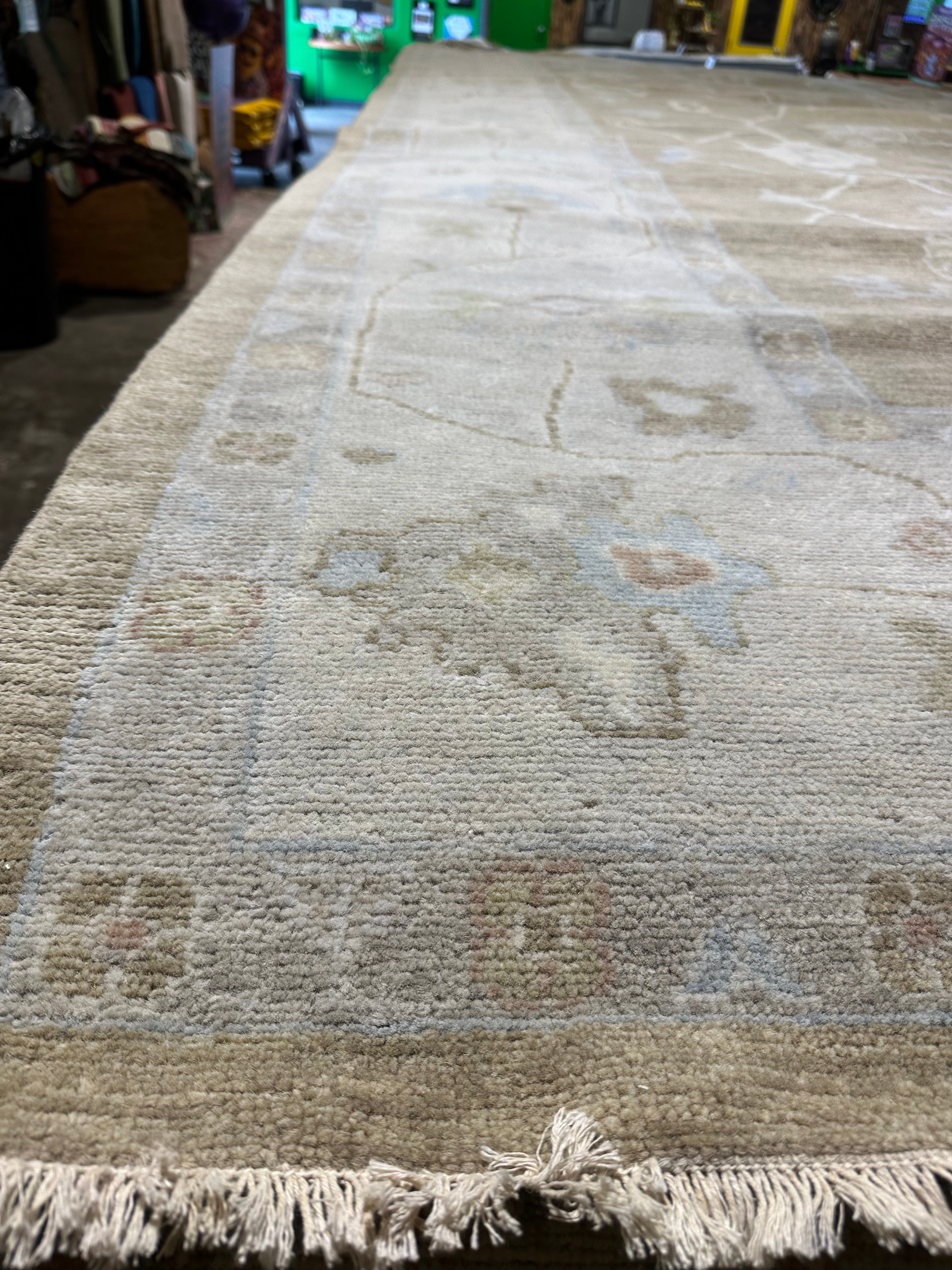 Abigail Lagossy 10x14 Brown Hand-Knotted Rug