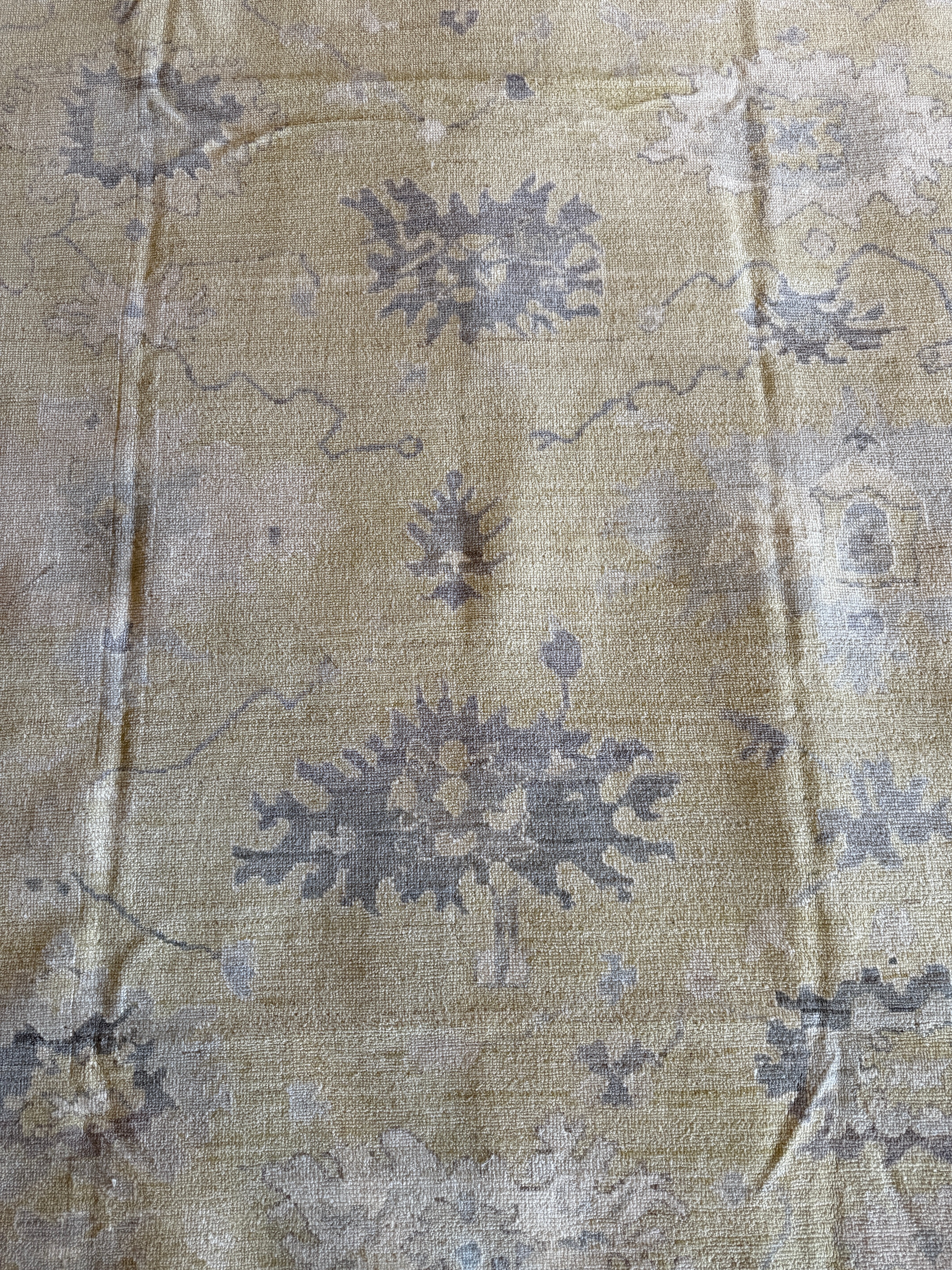 Courtney Pelios 8.11x11.11 Green Hand-Knotted Whitewashed Oushak