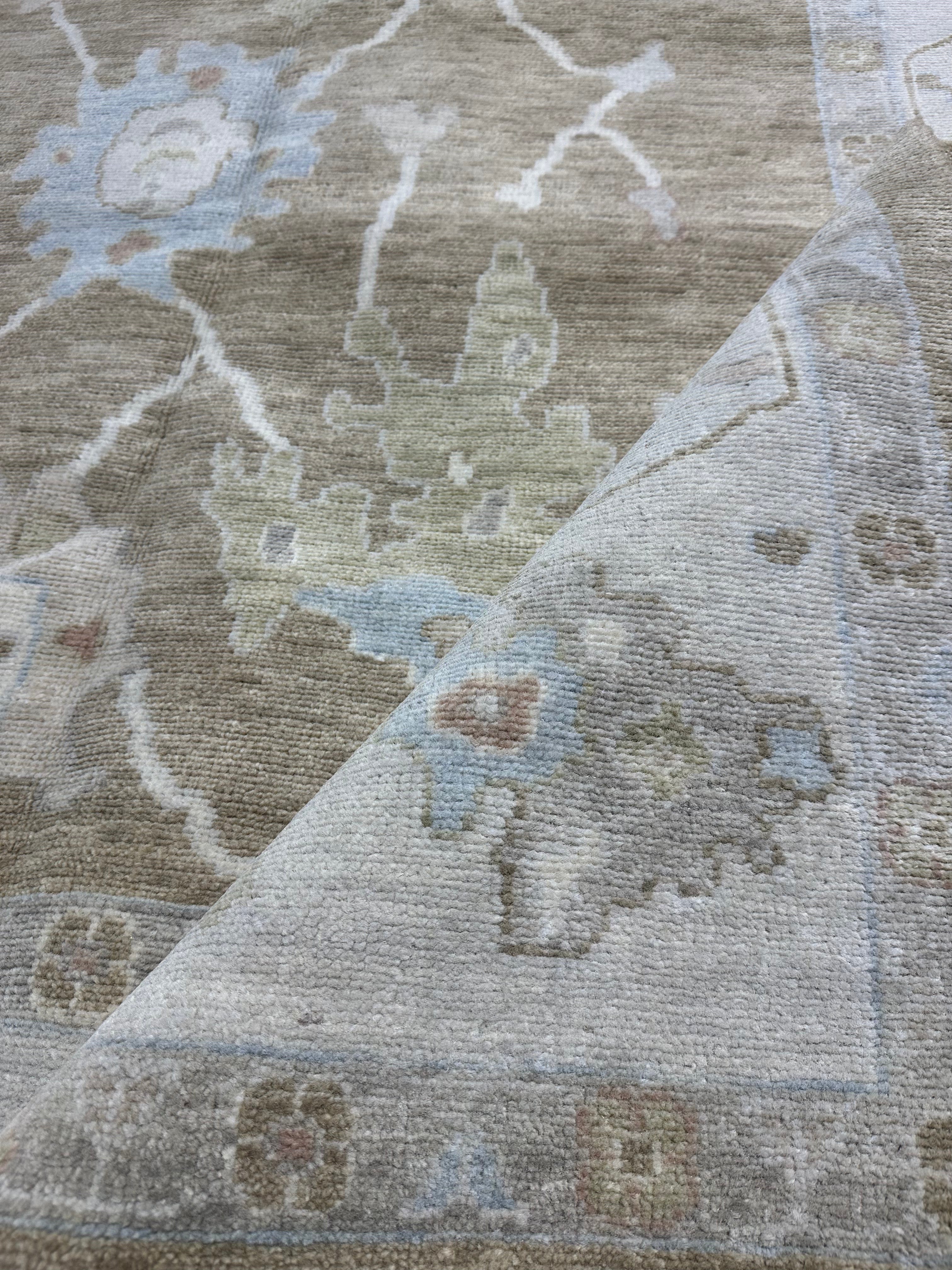 Abigail Lagossy 10x14 Brown Hand-Knotted Rug