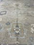 Jamie Wynn 9x11.9 Cream Hand-Knotted Indian Oushak