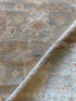 Sarah Guggenheim 8.2x10.4 Blue Hand-Knotted Whitewashed Oushak