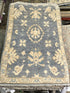 Elizabeth Moy 2x3.1 Blue Whitewashed Hand-Knotted Oushak