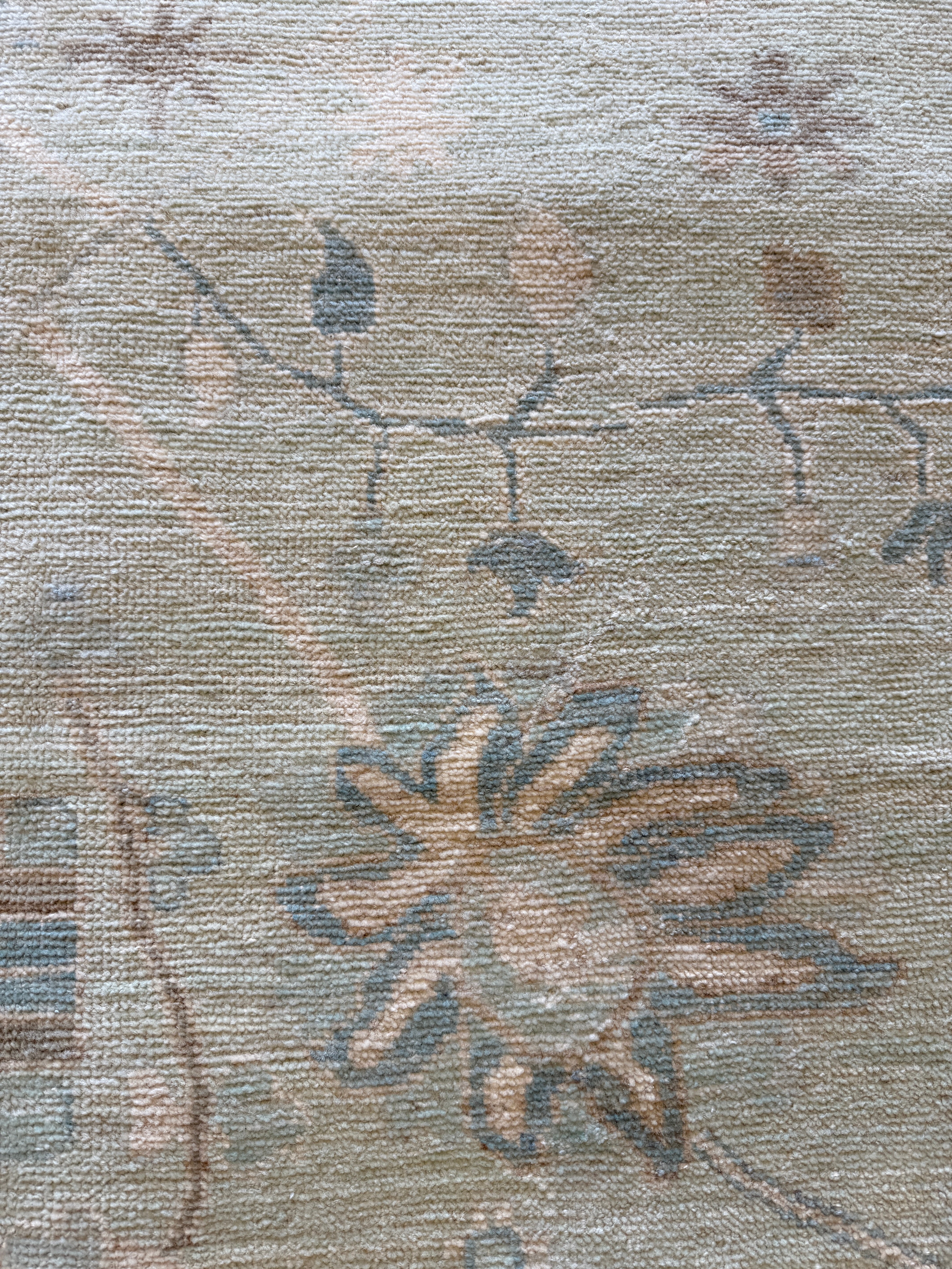 Rachel Norbert 7.10x9.9 Blue Hand-Knotted Whitewashed Oushak