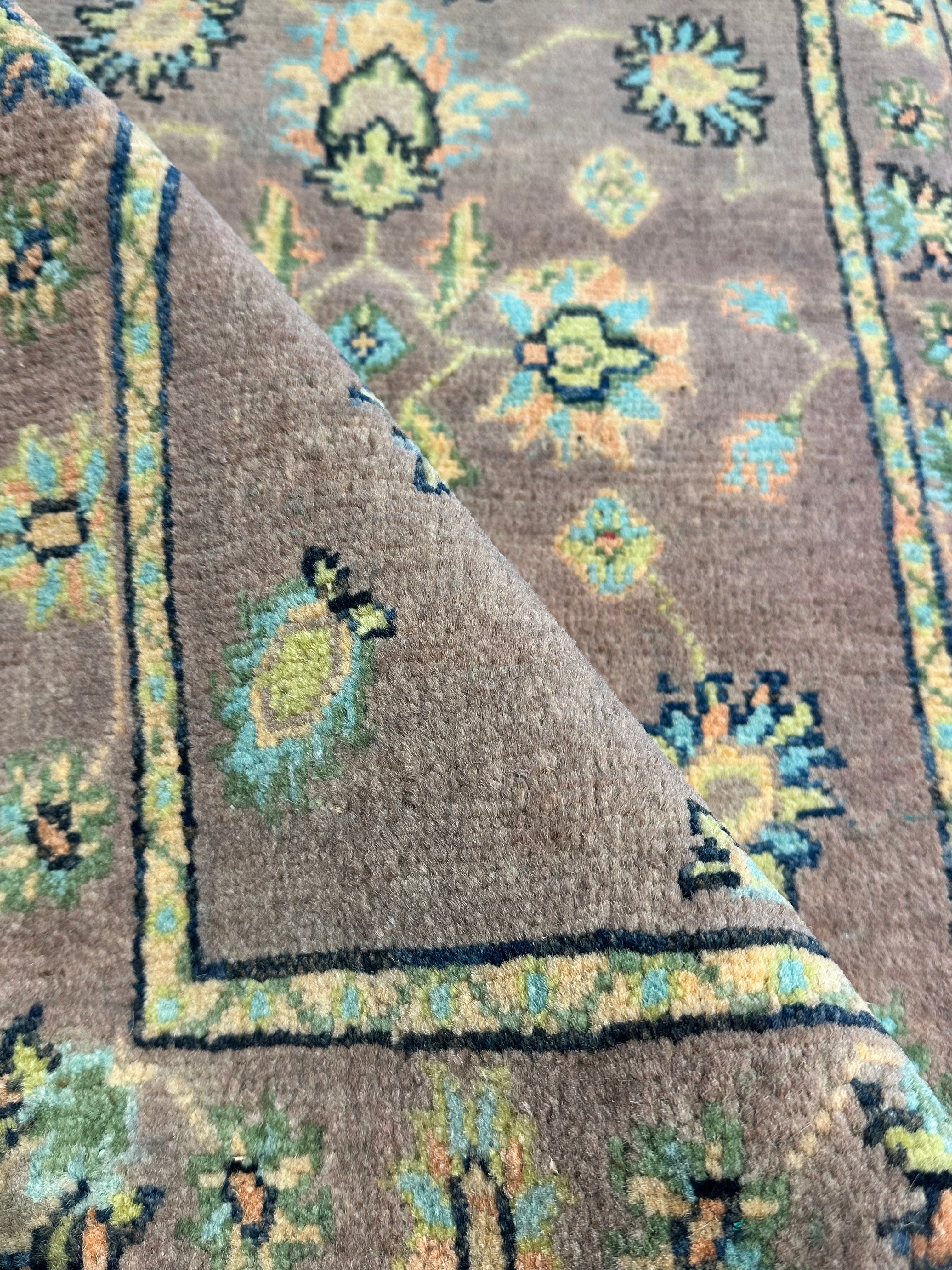 Jessica Barry 1.11x3 Lavender Hand-Knotted Oushak